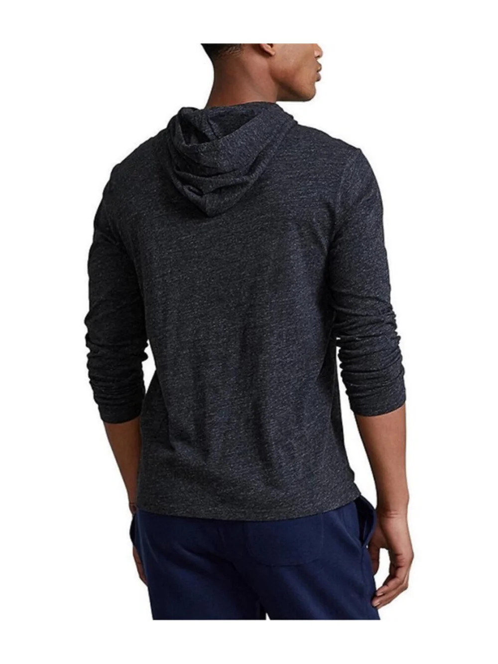 Men's Polo Ralph Lauren Hoodie Sweatshirt Size M Black White Logo